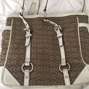 Signature small C coach shoulder bag